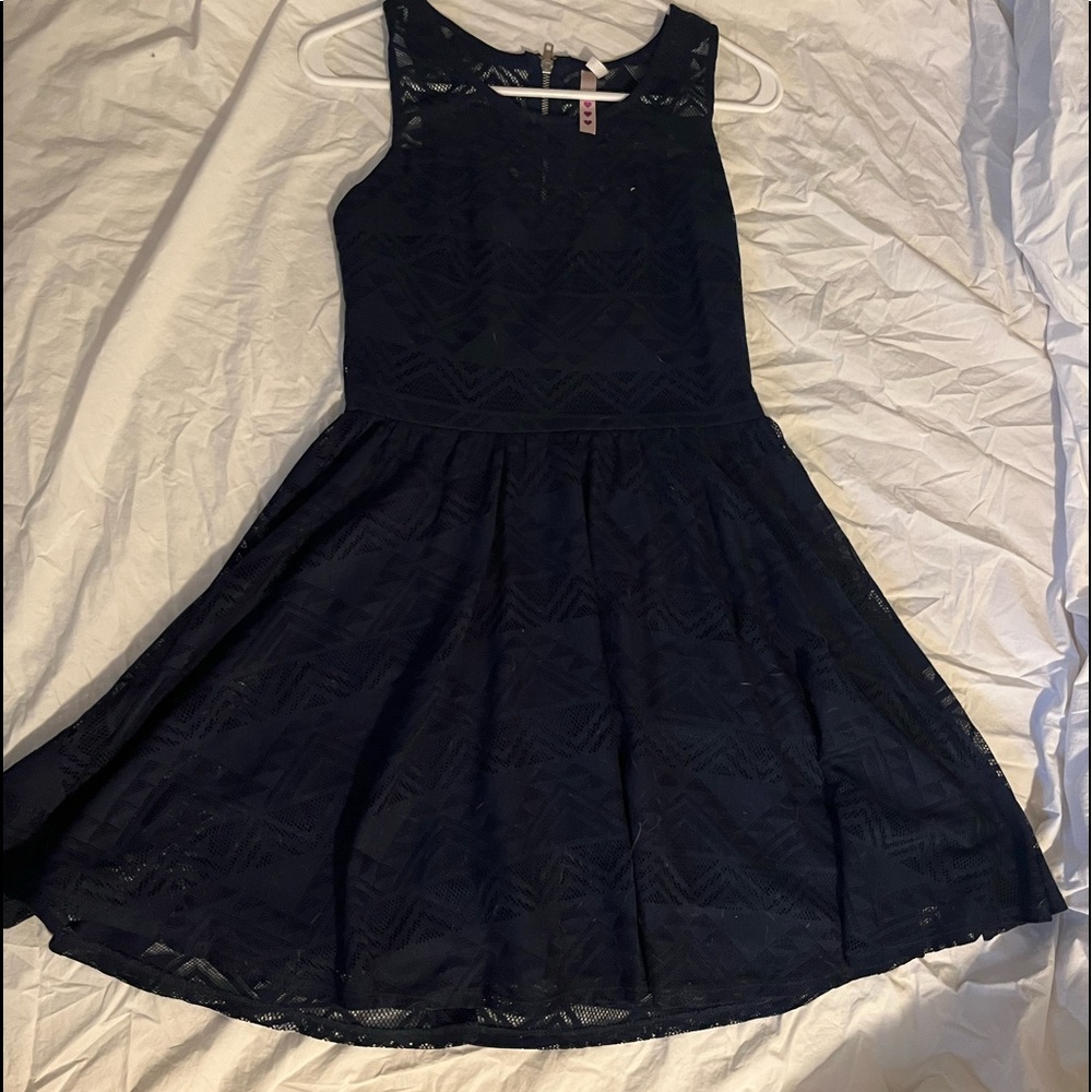 Navy blue lace dress